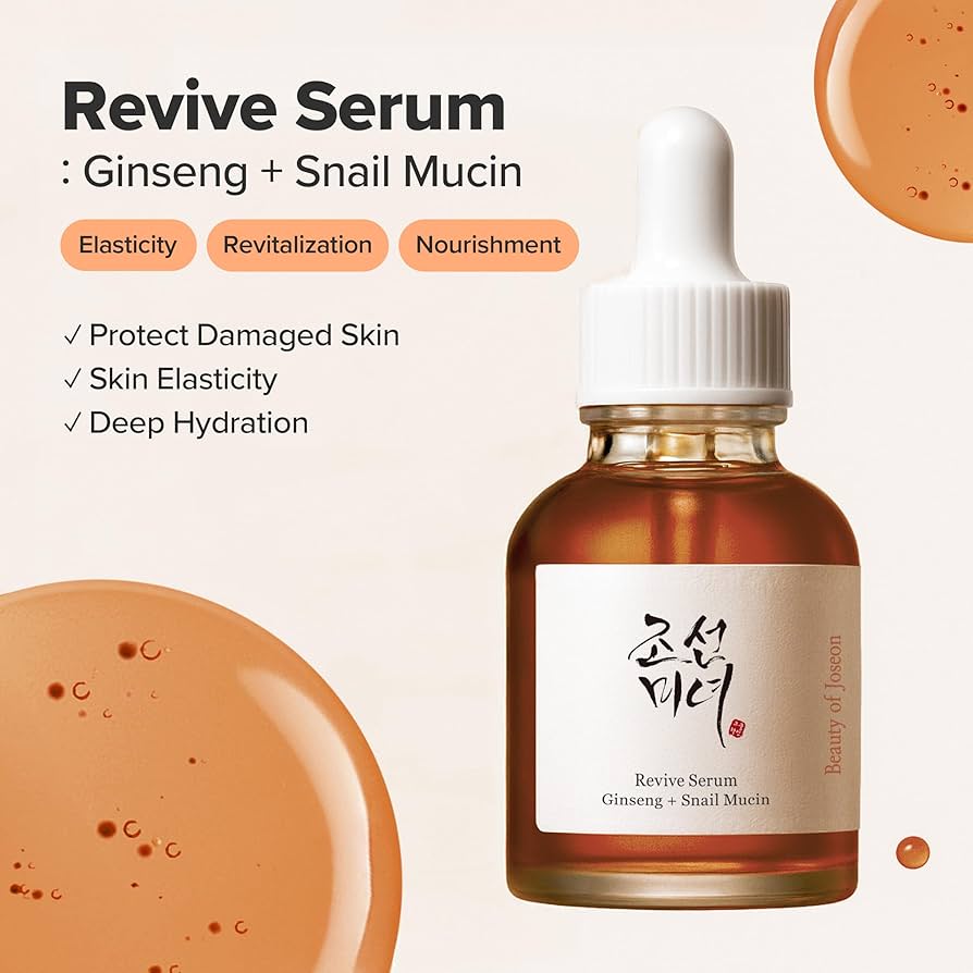BEAUTY OF JOSEON - Revive Serum : Ginseng + Snail Mucin [renewed] 30ml